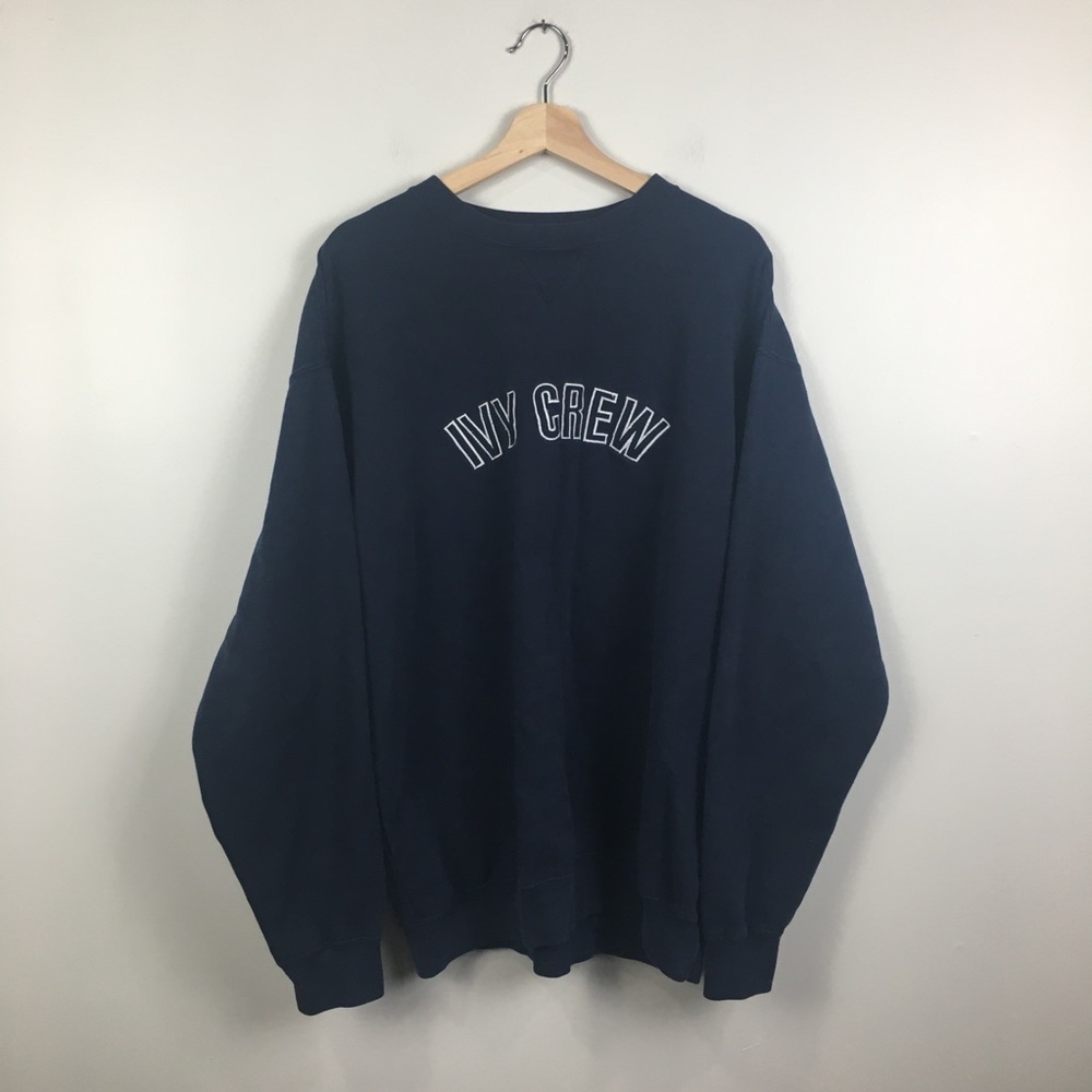 Vintage Ivy Crew Oversized Crewneck Sweatshirt